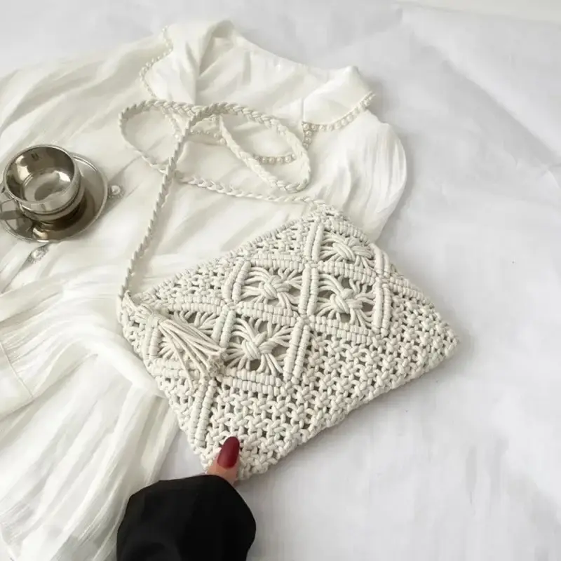 Túi đeo chéo macrame
